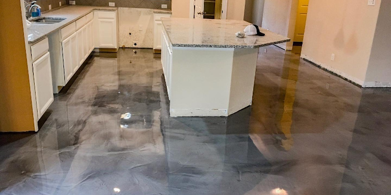 Metallic Marble Epoxy Floor - Metallic Floors Installed Nationwide